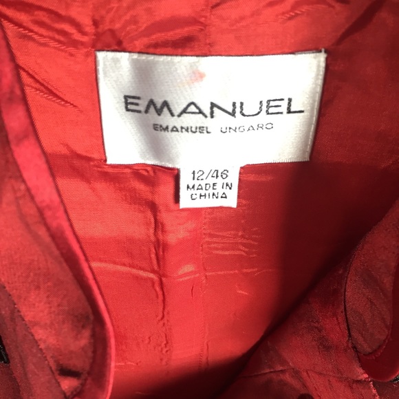 Emanuel Ungaro Embroidered Beaded Raw Silk Vest - Picture 4 of 7